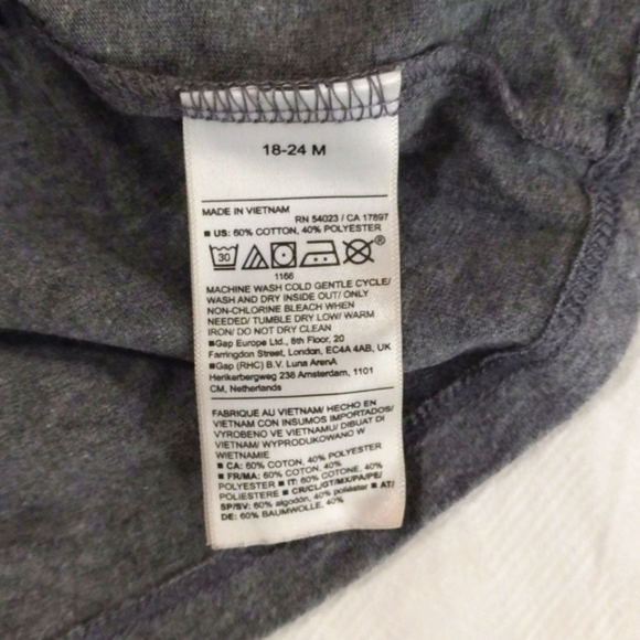 old navy basic gray dropped waist dress 18-24 months baby toddler girls - Picture 4 of 5